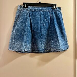 1990’s Bongo Faded Denim Miniskirt Skirt Size Juniors Large